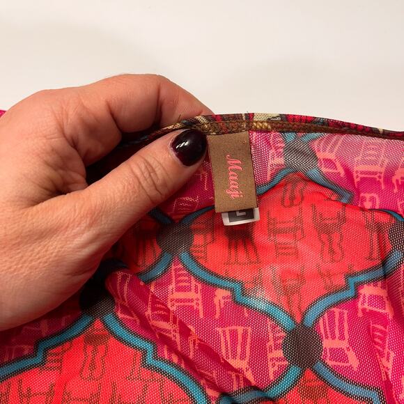 Maaji Boho Print Sleeveless Coverup Jumpsuit Sz Large - Picture 5 of 9